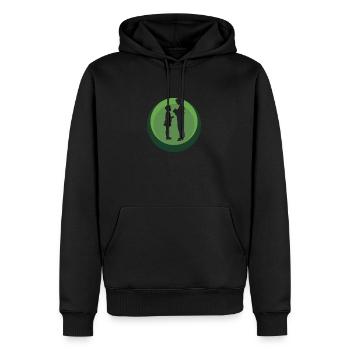 Grundschullehrer Grundschule - Männer Premium Bio Hoodie - Schwarz - Vorne - Nico (187cm)
