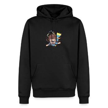Plongée Snorkeling - Sweat à capuche Premium bio Homme - noir - Devant - Nico (187cm)
