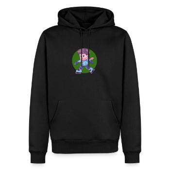 Patinage sur glace Patinage artistique - Sweat à capuche Premium bio Homme - noir - Devant - Nico (187cm)