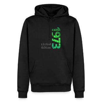 1973 Limited Edition - Männer Premium Bio Hoodie - Schwarz - Vorne - Nico (187cm)