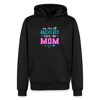 Architektur Architekt Vintage Architectural Spruch - Männer Premium Bio Hoodie - Schwarz - Vorne - Nico (187cm)