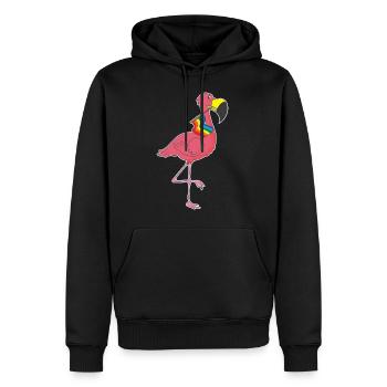 Gay Pride Schwul Lesbisch LGBT LGBTQ Geschenk - Männer Premium Bio Hoodie - Schwarz - Vorne - Nico (187cm)