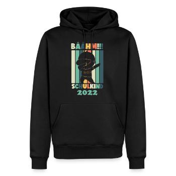 Einschulung Schulanfang Schulkind 2022 Geschenk - Männer Premium Bio Hoodie - Schwarz - Vorne - Nico (187cm)