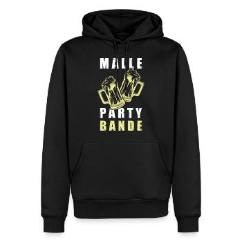 Malle Party Bande Bier Mallorca Spruch - Männer Premium Bio Hoodie - Schwarz - Vorne - Nico (187cm)