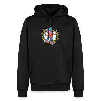 Skate Skateboard - Sweat à capuche Premium bio Homme - noir - Devant - Nico (187cm)