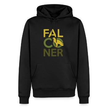 Beizjagd falknerei - Männer Premium Bio Hoodie - Schwarz - Vorne - Nico (187cm)