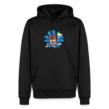 Taucher Diving - Männer Premium Bio Hoodie - Schwarz - Vorne - Nico (187cm)