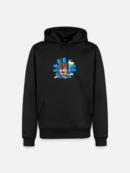 Plongée sous-marine - Sweat à capuche Premium bio Homme - noir