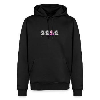 Quarter Horse Einhorn Shirt - Männer Premium Bio Hoodie - Schwarz - Vorne - Nico (187cm)