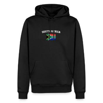 South African Flag Shirt - Vintage South Africa T- - Men’s Premium Organic Hoodie - black - Front - Nico (187cm)