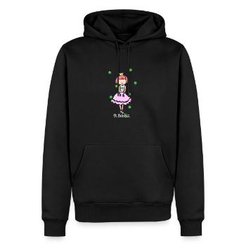 St. Patricks Day Irische Prinzessin - Männer Premium Bio Hoodie - Schwarz - Vorne - Nico (187cm)