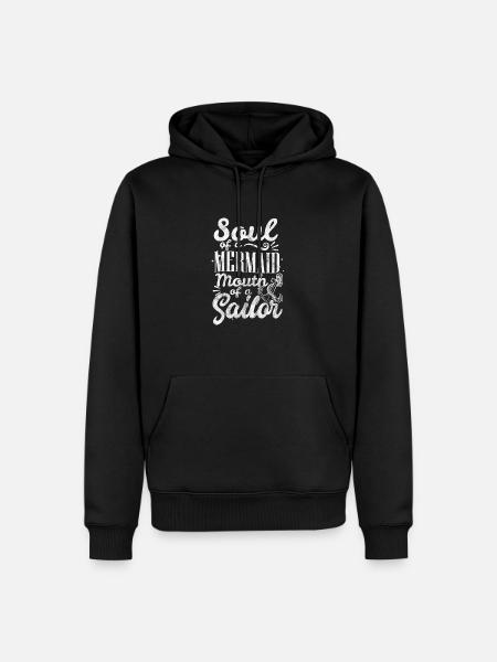 L'âme d'une sirène, gab marin - Sweat à capuche Premium bio Homme - noir