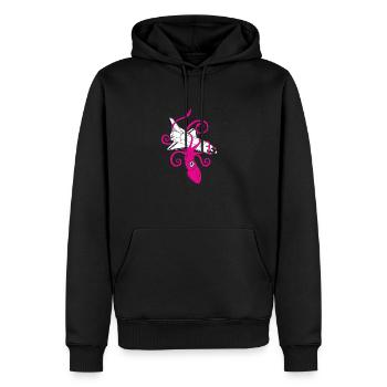 Squid vs Space Shuttle - Männer Premium Bio Hoodie - Schwarz - Vorne - Nico (187cm)