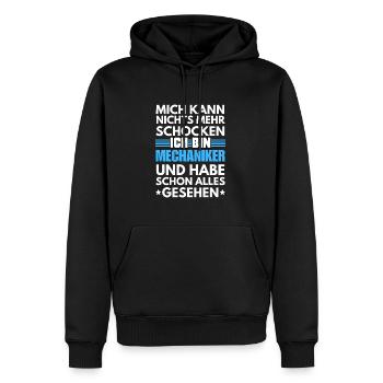 Non-Shockable Mechanic - Men’s Premium Organic Hoodie - black - Front - Nico (187cm)