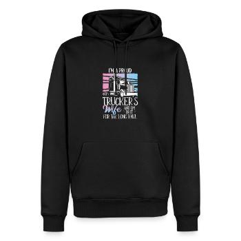 LKW Fahrer Lastwagenfahrer - Männer Premium Bio Hoodie - Schwarz - Vorne - Nico (187cm)
