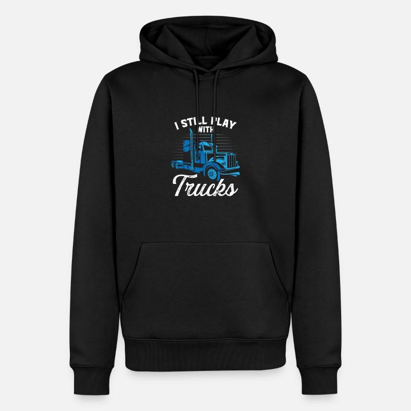 Lastwagenfahrer Geschenk - Männer Premium Bio Hoodie - Schwarz