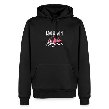 Mama Outdoor Camping - Männer Premium Bio Hoodie - Schwarz - Vorne - Nico (187cm)