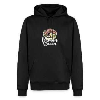 Ramen Queen - Männer Premium Bio Hoodie - Schwarz - Vorne - Nico (187cm)