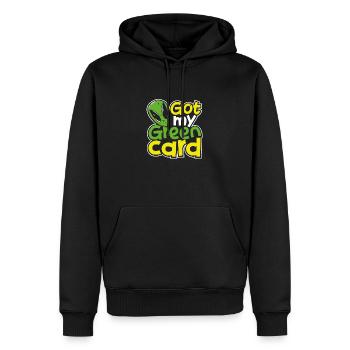 Sci-Fi Alien Raumschiff Alien - Männer Premium Bio Hoodie - Schwarz - Vorne - Nico (187cm)