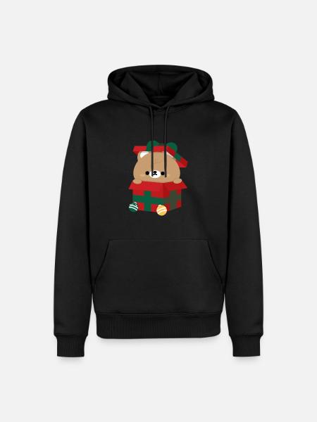 Brown Bear Christmas - Men’s Premium Organic Hoodie - black