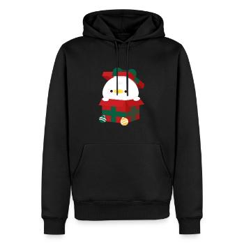 Ente Weihnachtsgeschenk - Männer Premium Bio Hoodie - Schwarz - Vorne - Nico (187cm)