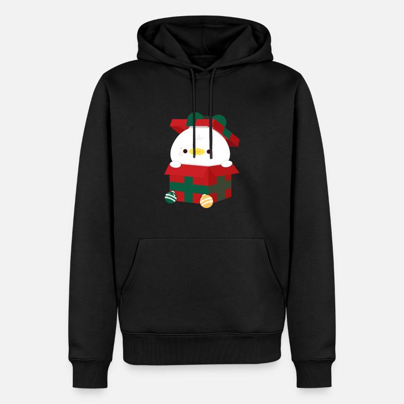 Ente Weihnachtsgeschenk - Männer Premium Bio Hoodie - Schwarz