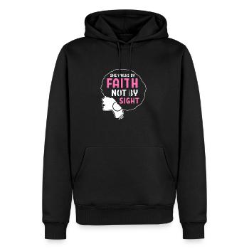 Afro Latina - Sweat à capuche Premium bio Homme - noir - Devant - Nico (187cm)