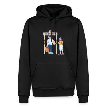 Vatertag Spielzeug Design - Männer Premium Bio Hoodie - Schwarz - Vorne - Nico (187cm)
