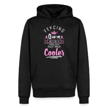 Épée d’escrime Épée de combat - Sweat à capuche Premium bio Homme - noir - Devant - Nico (187cm)