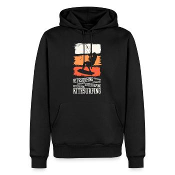 Kitesurfen Kitesurf Kitesurfer Kiten Kiteboarden - Männer Premium Bio Hoodie - Schwarz - Vorne - Nico (187cm)