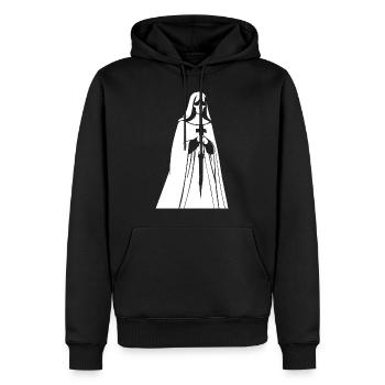 Unveil Your Enigmatic Aura with Unholy Nun, Satan - Men’s Premium Organic Hoodie - black - Front - Nico (187cm)