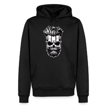 Cool Rudeboy - Sweat à capuche Premium bio Homme - noir - Devant - Nico (187cm)