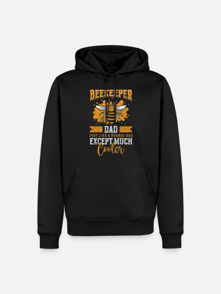 Natural Honey - Men’s Premium Organic Hoodie - black