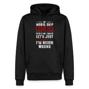 Model Making Remote Control RC Ship Yacht - Men’s Premium Organic Hoodie - black - Front - Nico (187cm)