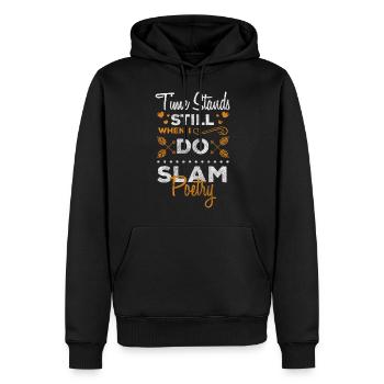 Slam Poetry Autor Gedichte Poet - Männer Premium Bio Hoodie - Schwarz - Vorne - Nico (187cm)