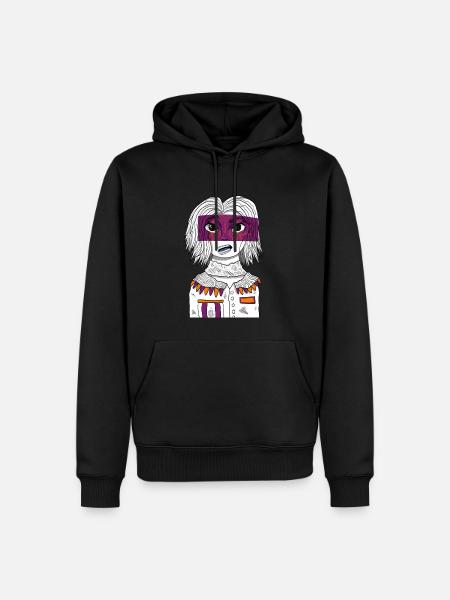 Fille Anime #2 - Sweat à capuche Premium bio Homme - noir