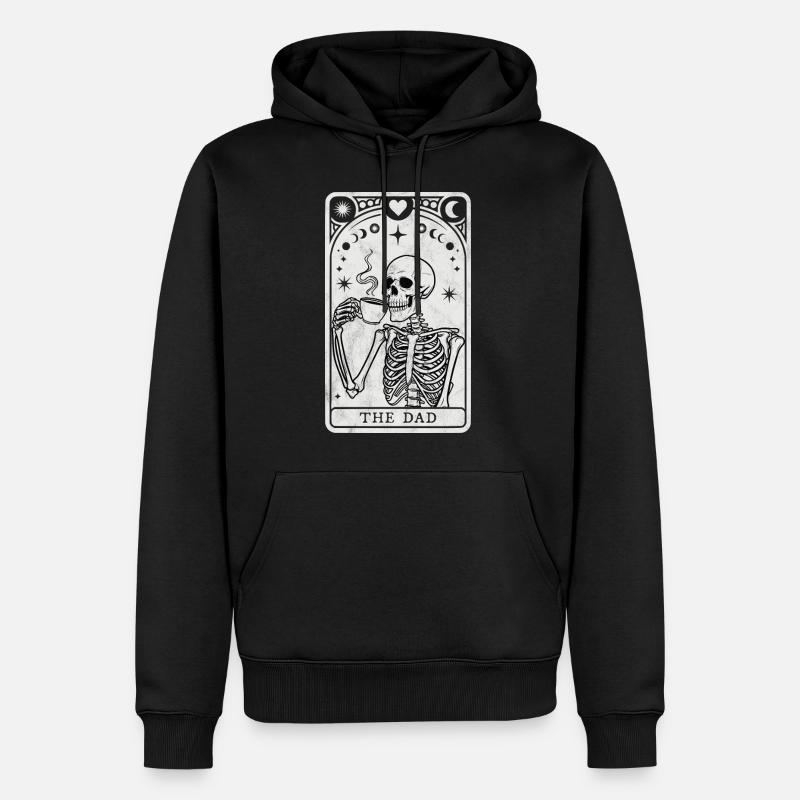 Tarot Le Papa - Sweat à capuche Premium bio Homme - noir