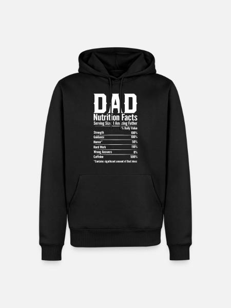 Papa Vader Vaderdag - Mannen Premium Bio hoodie - zwart