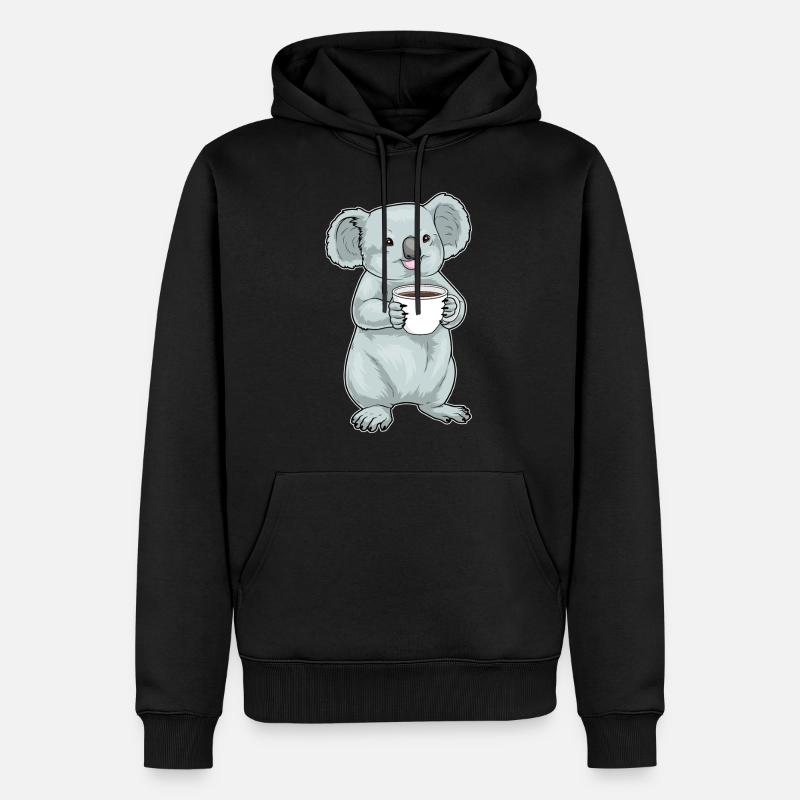 Tasse à café Koala - Sweat à capuche Premium bio Homme - noir