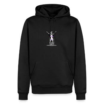 Superstar - Sweat à capuche Premium bio Homme - noir - Devant - Nico (187cm)