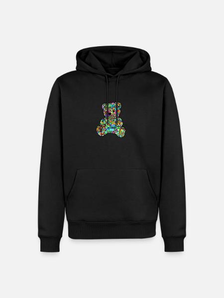 Bear Hugs - Men’s Premium Organic Hoodie - black