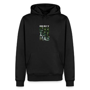 Christmas tree Christmas tree Xmas - Men’s Premium Organic Hoodie - black - Front - Nico (187cm)