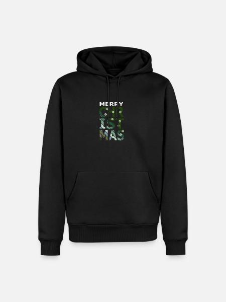 Weihnachtsbaum Weihnachten Tannenbaum Xmas - Männer Premium Bio Hoodie - Schwarz