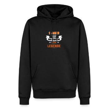 1. Geburtstag Geschenk Jahr lebende Legende - Männer Premium Bio Hoodie - Schwarz - Vorne - Nico (187cm)