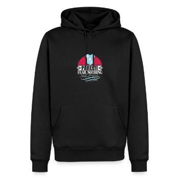 Bonheur sarcastique de la citation humoristique des parents - Sweat à capuche Premium bio Homme - noir - Devant - Nico (187cm)