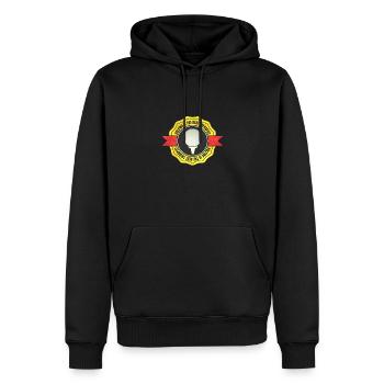 Inspiring pleasant golfer quote - Men’s Premium Organic Hoodie - black - Front - Nico (187cm)