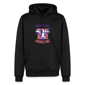 Mexikanische Kuh Spruch - Männer Premium Bio Hoodie - Schwarz - Vorne - Nico (187cm)