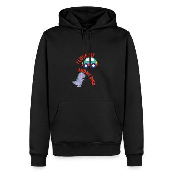 Birthday - Men’s Premium Organic Hoodie - black - Front - Nico (187cm)