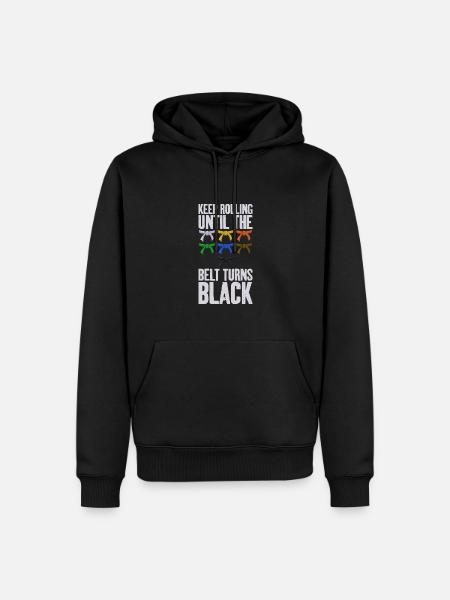 Judo Ceinture Noire Motivation - Sweat à capuche Premium bio Homme - noir
