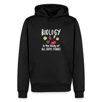 Gross Things Biologielehrer Wissenschaftsliebhaber - Männer Premium Bio Hoodie - Schwarz - Vorne - Nico (187cm)